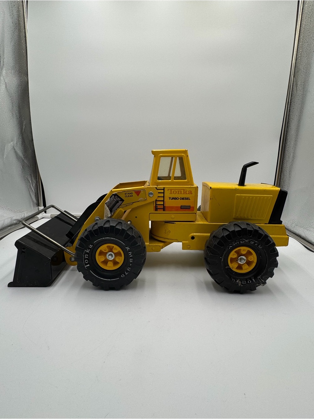 Vintage Tonka Turbo Diesel Front Loader Metal Toy Truck XMB975 Yellow